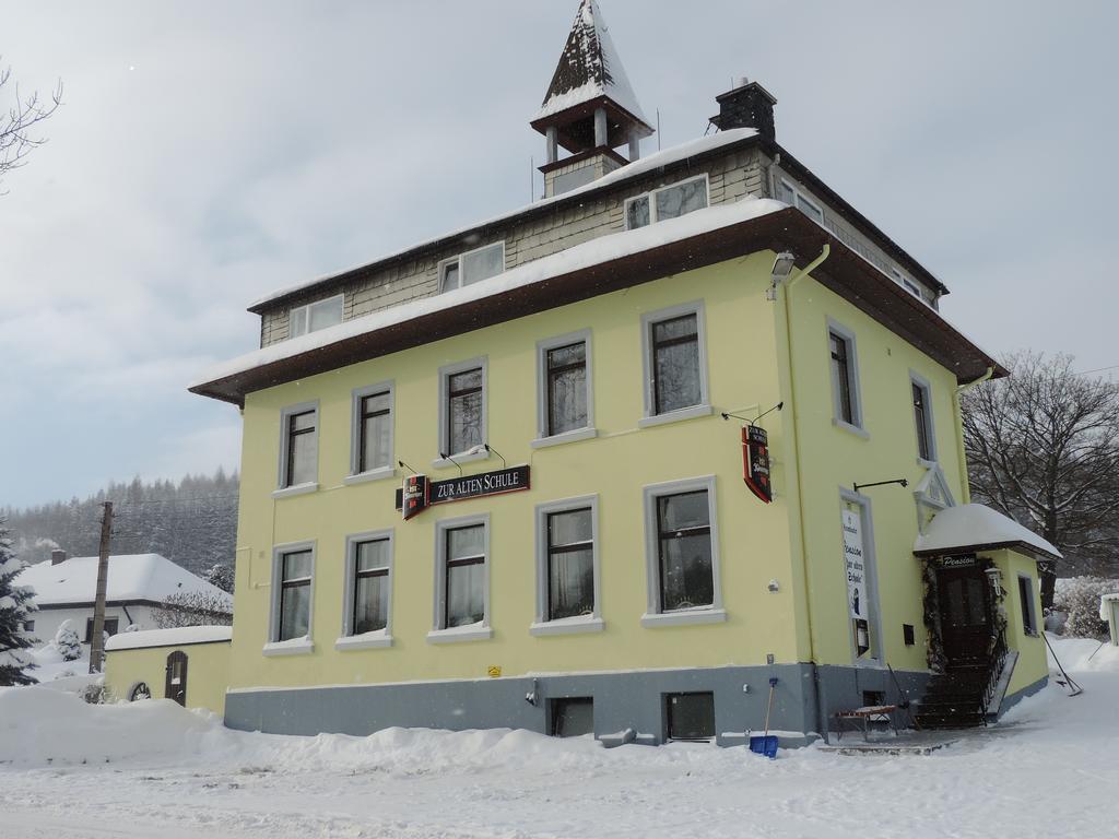 Pension Zur Alten Schule Bärenstein Exteriör bild